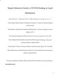 Cover page: Single Molecule Kinetics of ENTH Binding to Lipid Membranes