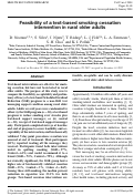 Cover page: Feasibility of a text-based smoking cessation intervention in rural older adults.