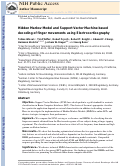 Cover page: Hidden Markov model and support vector machine based decoding of finger movements using electrocorticography