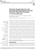 Cover page: Reactive Oxygen Species Link Gonadotropin-Releasing Hormone Receptor Signaling Cascades in the Gonadotrope