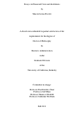 Cover page: Essays on Financial Crisis and Institutions