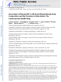 Cover page: Association of Plasma SDF-1 with Bone Mineral Density, Body Composition, and Hip Fractures in Older Adults: The Cardiovascular Health Study