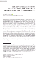 Cover page: Stratified Reproduction, Hysterectomy, and the Social Process of Opting into Infertility