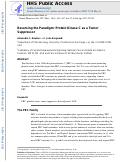 Cover page: Reversing the Paradigm: Protein Kinase C as a Tumor Suppressor