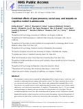 Cover page: Combined effects of peer presence, social cues, and rewards on cognitive control in adolescents