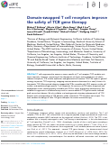 Cover page: Domain-swapped T cell receptors improve the safety of TCR gene therapy