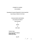 Cover page: Understanding the Construction o f Opportunities for Learning Among Student Groups Working on Collaborative On-line Projects