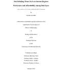 Cover page: Safe Drinking Water for Low-Income Regions: Preferences and Affordability among End-Users - Case studies from Urban India and Rural Tanzania