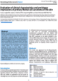 Cover page: Evaluation of clinical characteristics and pre-biopsy impressions of primary Merkel cell carcinoma of the skin