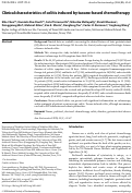 Cover page: Clinical characteristics of colitis induced by taxane-based chemotherapy