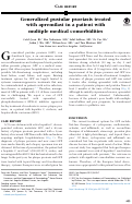 Cover page: Generalized pustular psoriasis treated with apremilast in a patient with multiple medical comorbidities