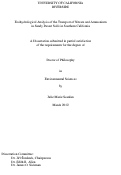 Cover page: Ecohydrological Analysis of the Transport of Nitrate and Ammonium in Sandy Desert Soils in Southern California