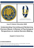 Cover page: Understanding Convicting and Sentencing Decision Biases: A Review of Psychological Perspectives on Judicial Decision-Making