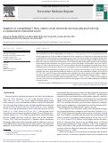 Cover page: Support or competition? How online social networks increase physical activity: A randomized controlled trial