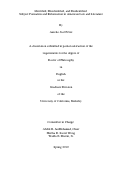 Cover page: Identified, Misidentified, and Disidentified: Subject Formation and Reformation in American Law and Literature