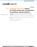 Cover page: Publisher Correction: Impact of COVID-19 forecast visualizations on pandemic risk perceptions.