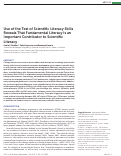 Cover page: Use of the Test of Scientific Literacy Skills Reveals That Fundamental Literacy Is an Important Contributor to Scientific Literacy