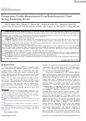 Cover page: Temperature Profile Measurement From Radiofrequency Nasal Airway Reshaping Device