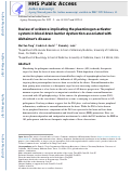 Cover page: Review of evidence implicating the plasminogen activator system in blood-brain barrier dysfunction associated with Alzheimer’s disease