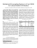 Cover page: Multiplexed Oversampling Digitizer in 65 nm CMOS for Column-Parallel CCD Readout