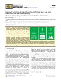 Cover page: Materials Synthesis Insights from Scientific Literature via Text Extraction and Machine Learning