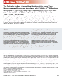 Cover page: The Epithelial Sodium Channel Is a Modifier of the Long-Term Nonprogressive Phenotype Associated with F508del CFTR Mutations