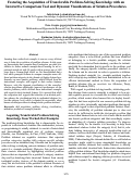 Cover page: Fostering the Acquisition of Transferable Problem-Solving Knowledge with an Interactive Comparison Tool and Dynamic Visualizations of Solution Procedures