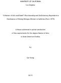 Cover page: "A Matter of Life and Death": Biocitizenship and (In)Voluntary Reproductive Sterilization of Hmong Refugee Women in California (Post-1979)