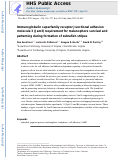 Cover page: Immunoglobulin superfamily receptor Junctional adhesion molecule 3 (Jam3) requirement for melanophore survival and patterning during formation of zebrafish stripes