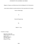 Cover page: Diagnosis, Prognosis, and Maintenance Decision Making for Civil Infrastructure