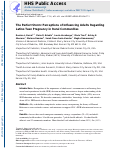 Cover page: The Perfect Storm: Perceptions of Influencing Adults Regarding Latino Teen Pregnancy in Rural Communities.