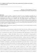 Cover page: La configuración del “canario”. Proceso de racialización en los albores del mundo moderno/colonial