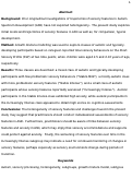 Cover page: Identification of Longitudinal Sensory Subtypes in Typical Development and Autism Spectrum Development Using Growth Mixture Modelling