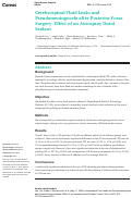 Cover page: Cerebrospinal Fluid Leaks and Pseudomeningocele after Posterior Fossa Surgery: Effect of an Autospray Dural Sealant.