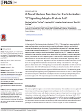 Cover page: A Novel Nuclear Function for the Interleukin-17 Signaling Adaptor Protein Act1