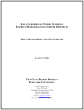 Cover page: Race in American Public Schools: Rapidly Resegregating School Districts