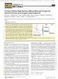 Cover page: A Freely Soluble, High Electron Affinity Molecular Dopant for Solution Processing of Organic Semiconductors