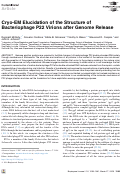 Cover page: Cryo-EM Elucidation of the Structure of Bacteriophage P22 Virions after Genome Release