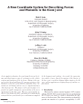 Cover page: On Representations for Joint Moments Using a Joint Coordinate System