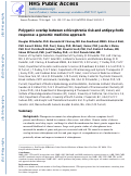 Cover page: Polygenic overlap between schizophrenia risk and antipsychotic response: a genomic medicine approach