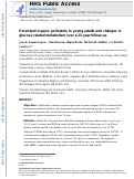 Cover page: Persistent organic pollutants in young adults and changes in glucose related metabolism over a 23-year follow-up