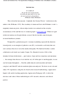 Cover page: The Appreciative Pedagogy of Palliative Care: Arts-Based or Evidence-Based?