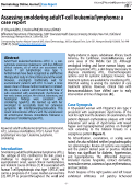 Cover page: Assessing smoldering adult T cell leukemia/lymphoma: a case report