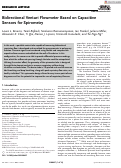 Cover page: Bidirectional Venturi Flowmeter Based on Capacitive Sensors for Spirometry