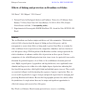 Cover page: Effects of fishing and protection on Brazilian reef fishes