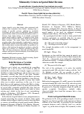 Cover page: Minimality Criteria in Spatial Belief Revision