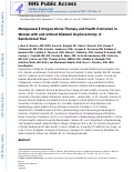 Cover page: Menopausal Estrogen-Alone Therapy and Health Outcomes in Women With and Without Bilateral Oophorectomy: A Randomized Trial.