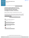 Cover page: Complete mitochondrial genome of the phenotypically-diverse sea urchin Strongylocentrotus intermedius (Strongylocentrotidae, Echinoidea)