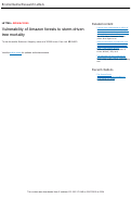 Cover page: Vulnerability of Amazon forests to storm-driven tree mortality