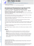 Cover page: Development and Pilot Randomized Control Trial of a Drama Program to Enhance Well-being Among Older Adults.